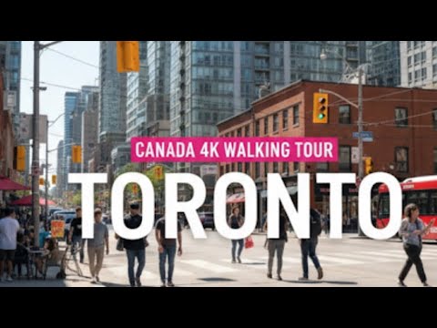 🇨🇦TORONTO Canada Walking Tour -Downtown King Street, The Well & Rogers Centre |Blue Jays Game Day 4K