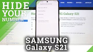 How to Show or Hide Caller ID in SAMSUNG Galaxy S21 – Make Phone Number Private