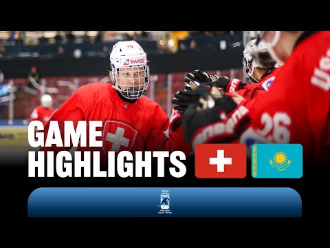 Хоккей Highlights: Switzerland vs Kazakhstan |2024 #U18MensWorlds