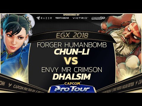 Forger Humanbomb (Chun-Li) vs Envy Mr Crimson (Dhalsim) - EGX 2018 Day 1 Pools - CPT 2018