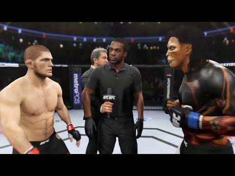Khabib vs. Gothic Executioner - EA Sports UFC 2 - Champion Fights ☝️🦅