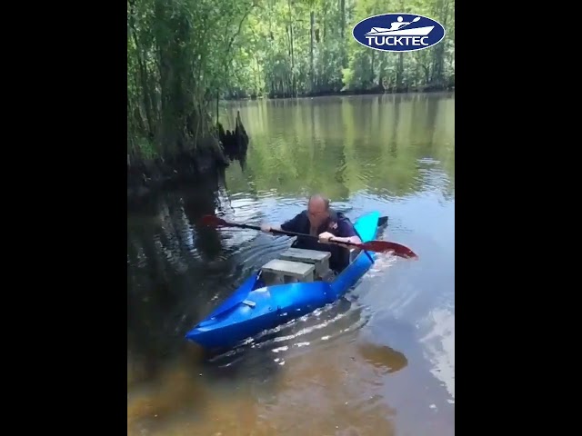 YouTube video showcasing Tucktec folding kayak stability