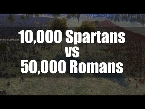 10,000 Spartans vs 50,000 Romans - Massive Epic Battle Simulator