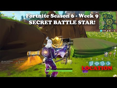 Fortnite - Season 6 - Week 9 SECRET BATTLE STAR LOCATION!