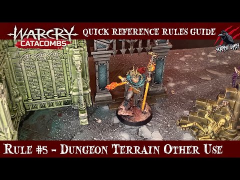 WARCRY CATACOMBS USING DUNGEON TERRAIN ON OTHER BATTLEFILEDS - WARCRY QUICK RULES REFERENCE GUIDE #5