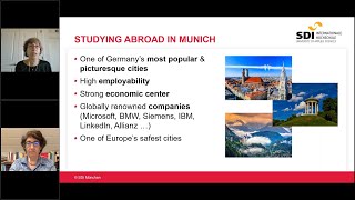 Estudiar, trabajar y aprender alemán en Múnich en la International University SDI München – Webinar