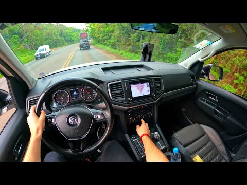 Volkswagen Amarok V6 (3.0 TDI) Highline 2018 / POV Test drive 4K (No narration)