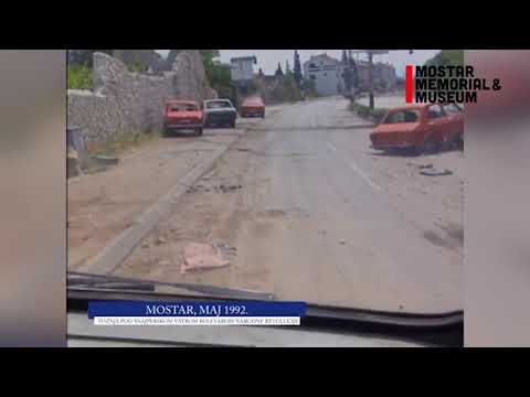 Mostar   Voznja pod snajperskom vatrom Bulevarom   maj 1992