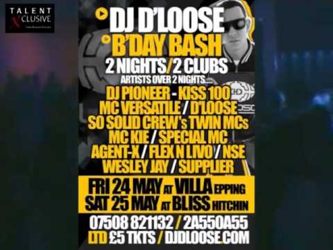 DJ D'LOOSE B'DAY WEEKENDER PROMO VIDEO