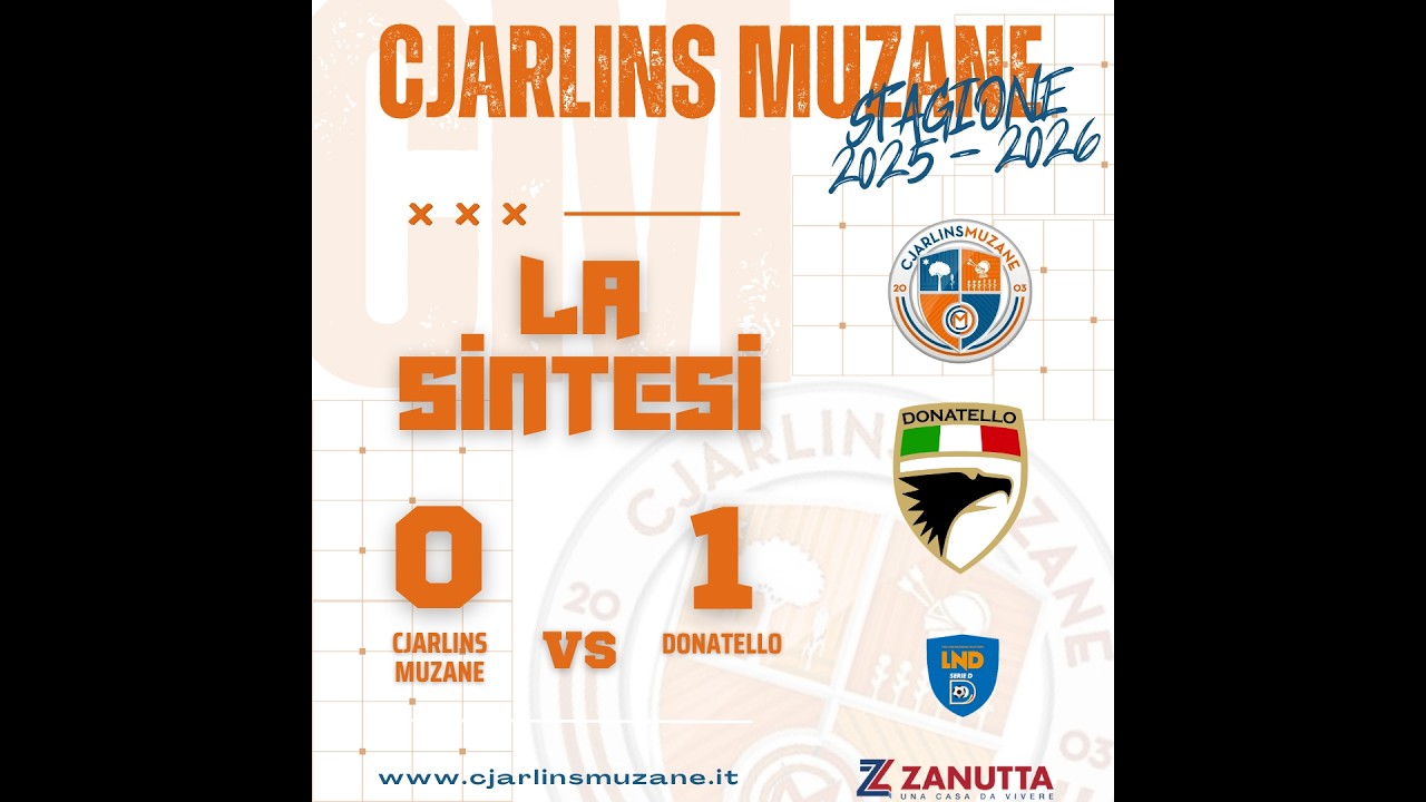 LA SINTESI DELLO SPAREGGIO UNDER 15 CJARLINS MUZANE-DONATELLO