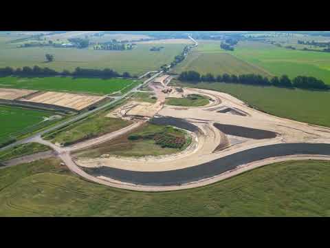 A14 Baustelle zwischen AS Stendal-Süd und Stendal-Nord, Juni 2025