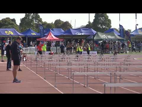 Girls U14 80m Hurdles Heat 2 - 2019 State Track and Field Championships // LAVicTV