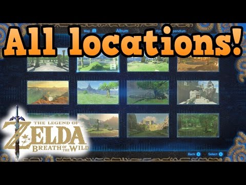 All photo memory locations! - Legend of Zelda breath of the wild guides