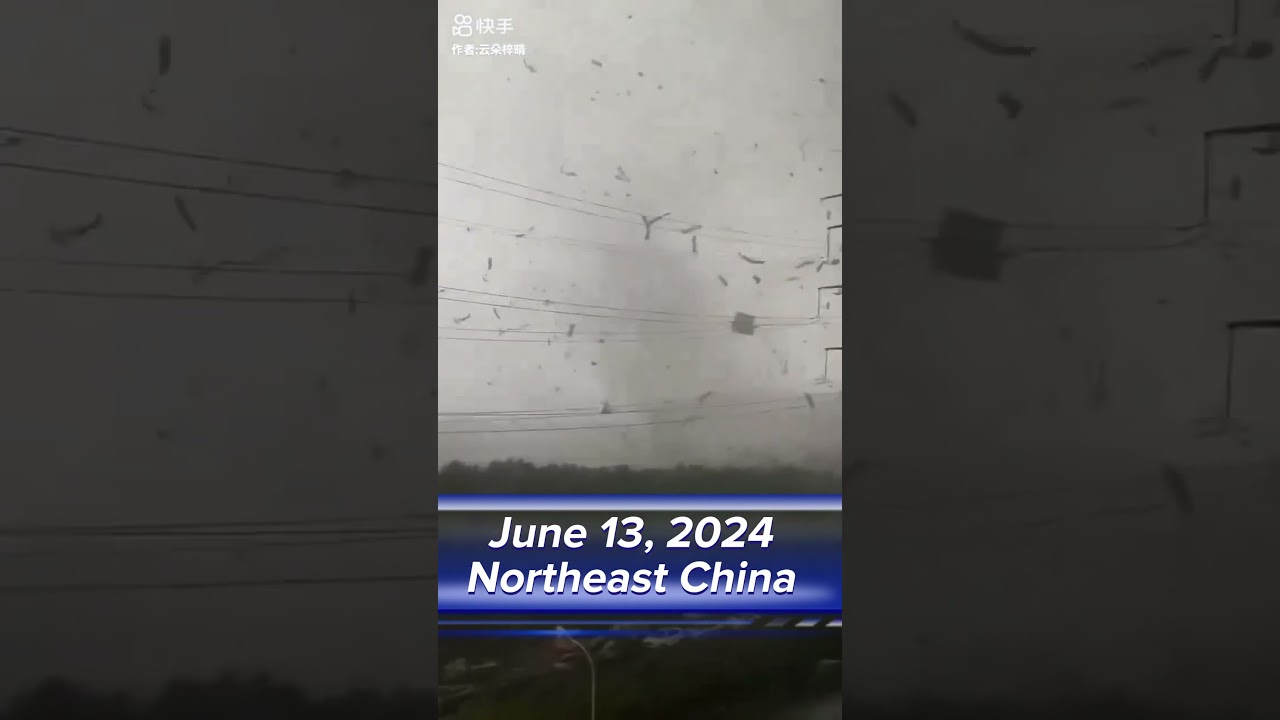 June 13, 2024 Northeastern China has been hit by a series of severe storms.