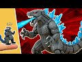 Evolution Of Lego Godzilla Monsters Size Comparision Ulitmate Titans Monsterverse Building