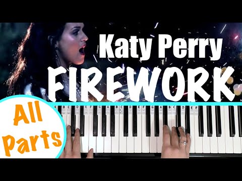 How to play FIREWORK - Katy Perry Piano Tutorial [chords accompaniment]