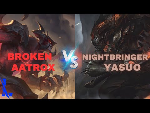 BROKEN AATROX vs. NIGHTBRINGER YASUO | SOLO LANE GAMEPLAY | SEASON 8 | WILD RIFT | (BUILD & RUNES)