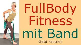 🍊 37 min. Fullbody Fitness mit Gymnastik - Band | Kraft/Muskulatur trainieren ge
