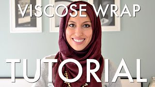 Beautiful Woven Viscose Rayon Wrap Tutorial - 2 Ways + Haute Hijab Housewares Sneak Peek!