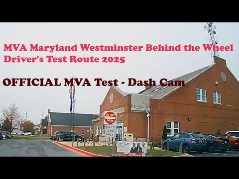 MVA Maryland Westminster Behind the Wheel Driver's Test 03/10/2025 PASS