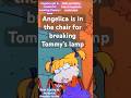 Angelica Is Sitting On The Chair In The Kitchen For Breaking Tommy S Lamp