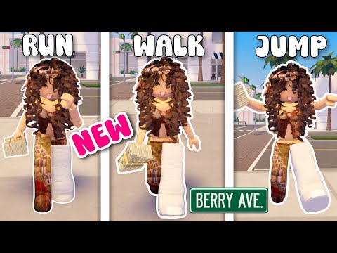 HOW TO GET **TRENDY RUN, WALK, JUMP, CLIMB, SWIM** IN BERRY AVENUE ROBLOX 🤯🤩