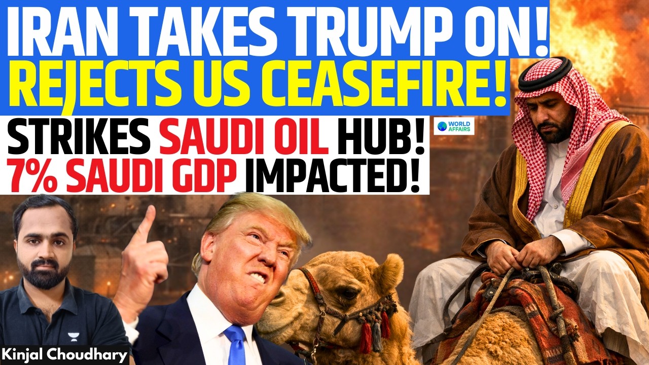 IRAN Rejects US Ceasefire, Hits Saudi Oil Hub - Jubail! TACO Or Energy War? Hormuz TOLL Soon? Kinjal