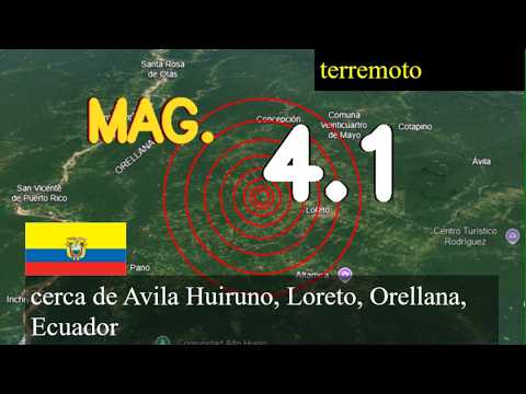 Terremoto cerca de Ávila Huiruno, Loreto, Orellana, Ecuador actualizaciones en vivo hoy: Terremoto