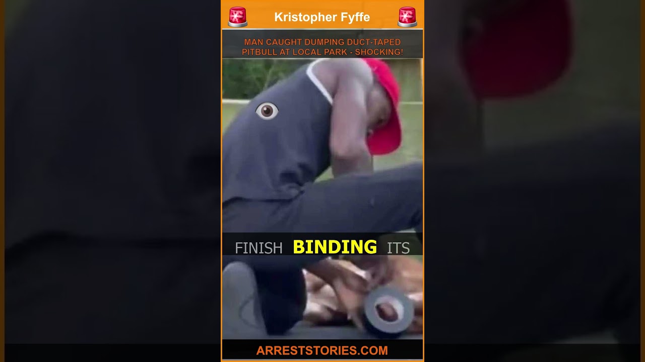 MAN CAUGHT DUMPING DUCT-TAPED PITBULL AT LOCAL PARK - SHOCKING!