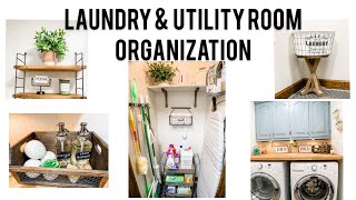 LAUNDRY ROOM AND UTILITY CLOSET DECORATION AND ORGANIZATION. #laundryroom #utilitycloset #homedecor