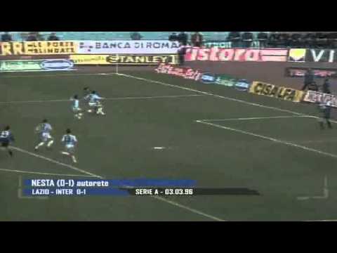 Serie A 1995-1996, day 24 Lazio - Inter 0-1 (Nesta o.g.)