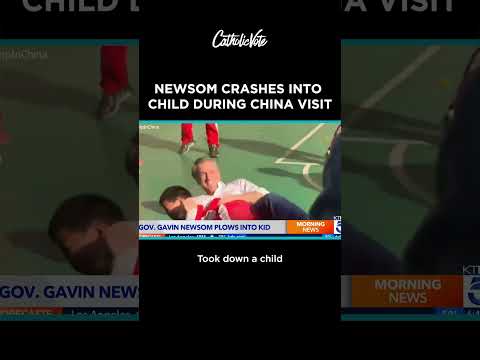 Newsom Crashed Into Child During China Visit