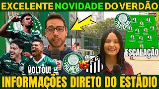 🟢DIRETO do NUBANK PARK! RAFAEL VALENTE traz ÓTIMAS NOVIDADES do VERDÃO.