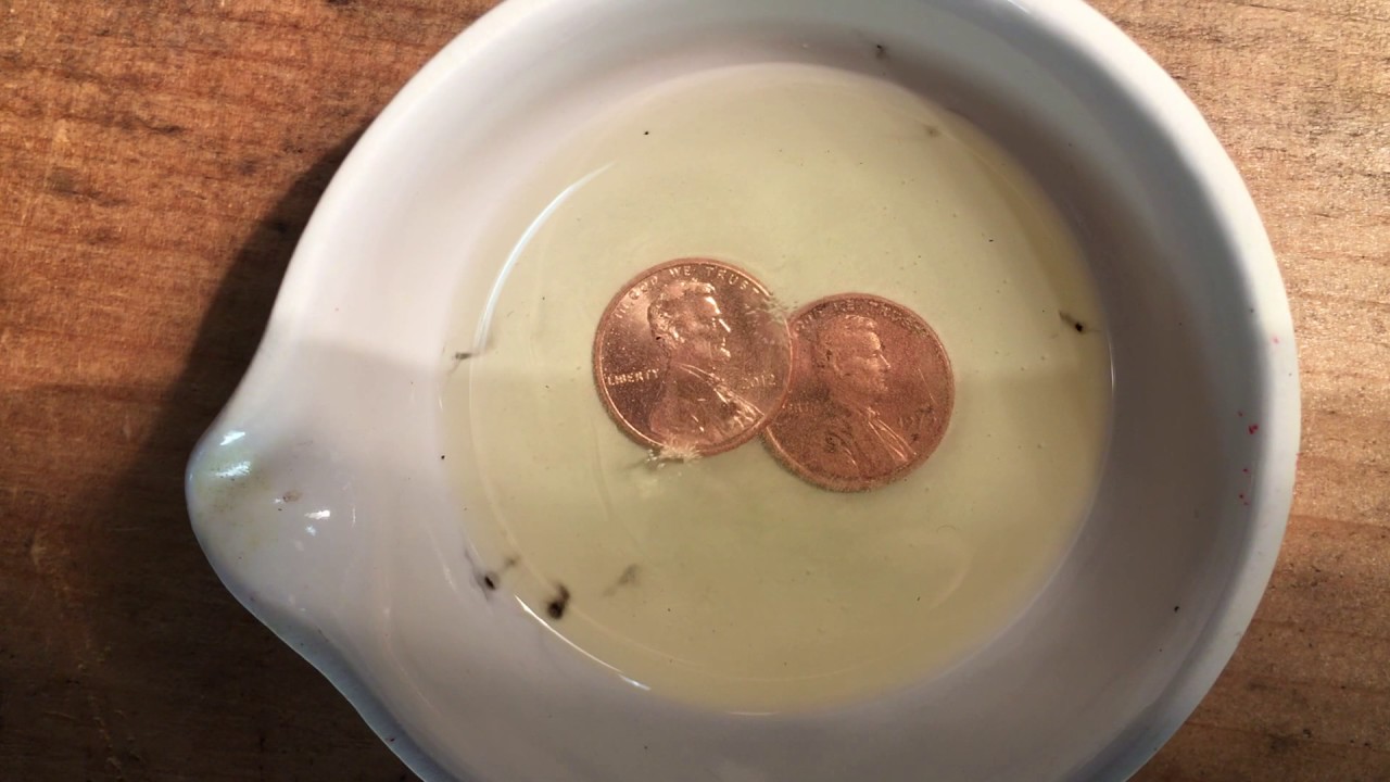 Pre and Post 1982 penny in HCl