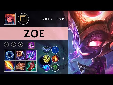 Zoe Top vs Cassiopeia - EUW Diamond Patch 26.01