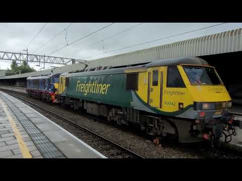 0Z90 1126 Basford Hall Yd (Fl) to Basford Hall Yd (Fl) - 3 of 3 - 90042 & 90021 head back to Crewe 