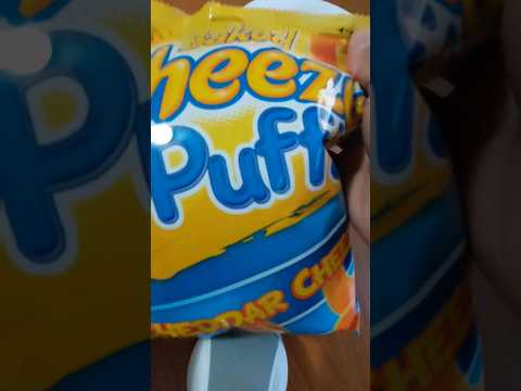 WOW YUMMY CHEEZY PUFFS CHEEDAR CHEESE #asmr #happy #satisfying #cheese #shortvideo #shortsfeed