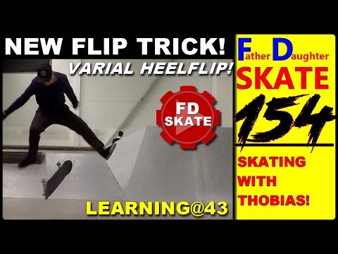 FD skate 154: Varial heelflip! New trick at age 43!