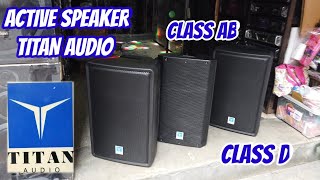 Video thumbnail for TITAN AUDIO ACTIVE & PASSIVE SPEAKER WITH BLUETOOTH,NAPAKALINAW NG TUNOG @EDLIM ELECTRONIC CENTER, by ELECTRO SOUNDS AND DIY