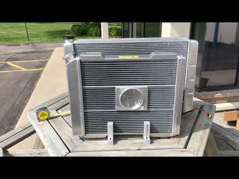 Comparing thickness of a Proform Slim-Fit radiator to a conventional setup