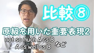 【高校英語】比較⑧～原級を用いた重要表現2～【英文法】