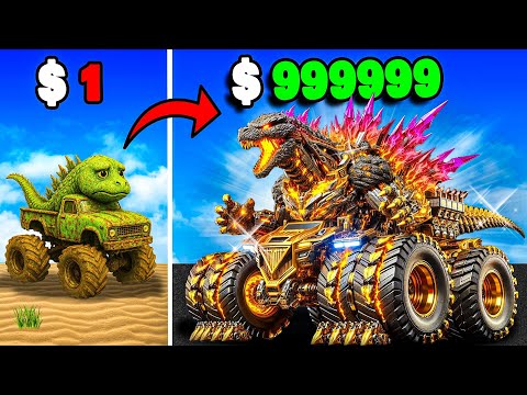 $1 to $1,000,000 GODZILLA Monster Truck in GTA 5
