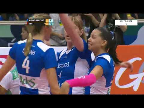 Unilever - Sesi l Final Match l 2013-2014 Brazil Women Volleyball SuperLiga De Volei