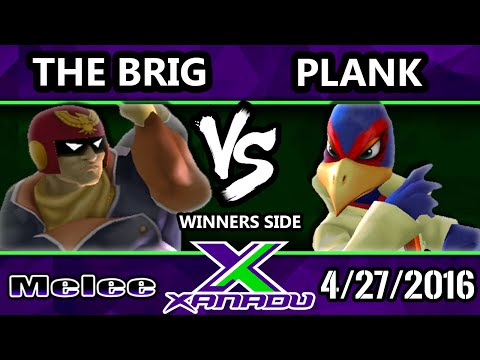 S@X 147 - The Brig (Captain Falcon) Vs. Plank (Marth, Falco) SSBM Tournament - Smash Melee
