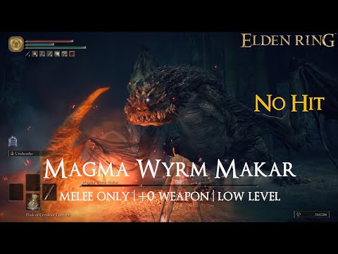 Elden Ring - Magma Wyrm Makar (No hit | +0 weapon | Melee only)