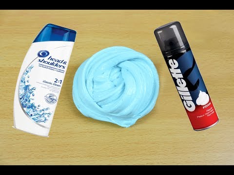 Slime With Shampoo,Salt and Shaving Foam, No Glue,No Borax Slime Recipe, 3 Ingredients Slime