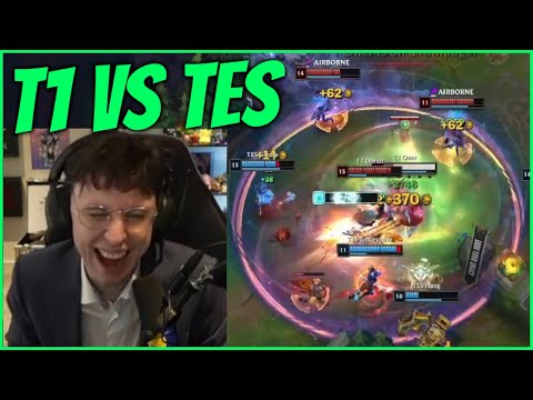 Caedrel Reacts To T1 VS TES Series For Worlds Finals