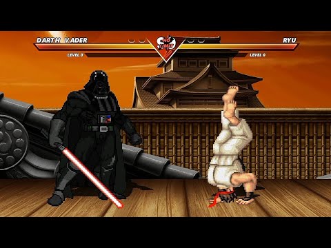 DARTH VADER vs RYU - High Level Awesome Fight!