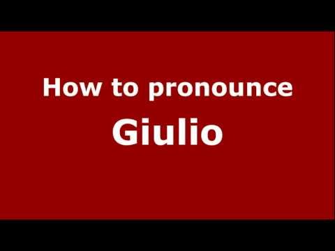 How to pronounce Giulio