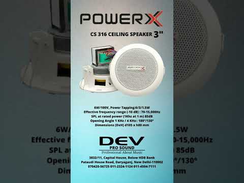 Power X Ceiling Speakers White Cs 516